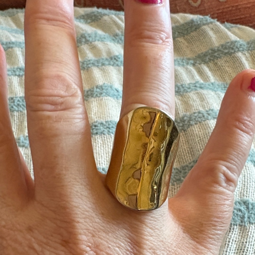 Gold Statement Ring - image 1
